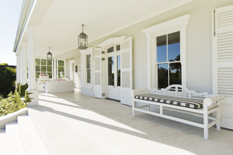 Bright Porch and Columns